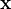 \mathbf{x}